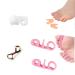 Gel Separators & Bunion Spacers for Toe Alignment for Women Men Toe Spacers Toe Straightener Toe Stretcher Big Toe Correctors Toe Separator (Color : 1Set*Pink)