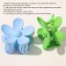 Candy Colored Hair Claw Clips Flower Hair Clips Big Cute Claw Clips Thick Hair Scrub Hair Clip Sweet Flower Clip (Gray) - Buy Online on GoSupps.com