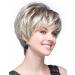 Short Blonde Pixie Cut Wigs for White Women Blonde Mixed Brown Synthetic Wigs Natural Layered Short Hair Wigs Mixed light blonde