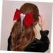 DOITOOL Tassel Hair Clip Red Hair Clips Hair Accessories for Girls Barrettes for Girls Rhinestone Barrettes for Women Womens Barrettes for Hair Girls Tiara Miss Spring Clip Velvet Bow Tie - Buy Online on GoSupps.com