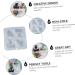 Tofficu Mould Ornaments Transparent Cake Decor Diy Form Clay Mold Tools Baking Molds Epoxy Soap Chocolate Transparent 14.5X14X2.8CM - Buy Online on GoSupps.com