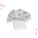 Ipetboom Bridal Headdress Hair Comb Silver Headpiece Bride Insert Comb Wedding Headpiece for Bride Empty Metal Pans for Makeup Silicone Ear Covers Tiara Miss Rhinestones Hair up - Buy Online on GoSupps.com