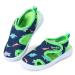 tombik Toddler Cute Aquatic Water Shoes Boys/Girls Beach Sandals 8 Toddler Blue/Green/Dinosaur