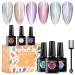 Cat Eye Gel Nail Polish Set Soak Off UV LED Light Starry Sky Effect Magic Gel Nail Polish Kit Manicure Nail Art Gift Kit 6 Colors Free Magnet Stick Smoothies