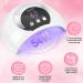 Wisdompark 54W UV LED Nail Lamp with Automatic Sensor - Professional Gel Nail Dryer for Curing Polish - White - Buy Online on GoSupps.com