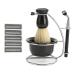 Premium 5-in-1 Shaving Set for Men | Razor Brush Bowl & Stand | Manual Shaving Collection - International Shipping Available - Buy Online on GoSupps.com