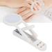 Stainless Steel Adjustable Nail Snap with Magnifying Glass for Seniors - Fingernail & Toenail Cutter Care (White) - Buy Online on GoSupps.com