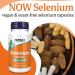 Now Foods Selenium 200mcg 90 Vegan Capsules - Lab-Tested Trace Element - Gluten Free - SOYA Free - Vegetarian - Buy Online on GoSupps.com