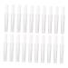 Didiseaon 20pcs Micro Eyebrow Brush with Cap Mini Eyebrow Wand Girls Suit Professional Eyelash Cleaning Brush Mascara Brush with Tube Nylon Brush Eyelash Comb White With Hat Pp 5.60X0.80X0.80CM White
