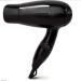 ADITAM Dual Voltage Hair Dryer 1000 Watts for Travel and Home Using Folding Handle Blow Dryer with Tourmaline Ceramic Dc Motor/Black Double The Comfort
