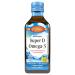Carlson - Super D Omega-3 Wild Caught Norwegian Arctic Cod Oil 2000 IU (50 mcg) Vitamin D3 1100 mg Omega-3s Sustainably Sourced Nordic Fish Oil Liquid Lemon 200 mL (6.7 Fl Oz)
