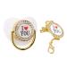 Baby Pacifier 6-18 Months Infant Pacifier with Chain Clip for Newborn Pacifier Bling I Love You Pattern (White M)