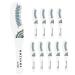 Beavorty 10pcs Eyelash Measuring Ruler Mascara Tool Lash Measuring Tool Eyelash Ruler Card Essentials Curly