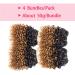Kinky Curly 8 Inch Human Hair Bundles - 1B/30 Brazilian Virgin Hair - 50g/Bundle - 4 Bundle Pack | Curly Hair Extensions - Buy Online on GoSupps.com