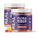 Flora Fiber Prebiotic Fiber Gummies with Chicory Root Inulin Fiber for Digestive Gut Health Constipation & Better 2's | Delicious Vegan Gummy Fiber Supplement (2-Pack)