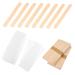 Beavorty Wachstsbe 200 STK wax papier Wax pounds Wax stripes For hair removal wooden spatula wax wax stick and stripes Small wax stabbing face suite stencil wax wax