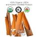 Organic Way True Ceylon Cinnamon Sticks (Cinnamomum verum) - USDA Certified | Sri Lankan Origin | 4oz Pack - Raw, Vegan, Non GMO - Buy Online on GoSupps.com