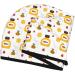Hair Towel Wrap - Fast Drying Turban with Button | Bees & Flowers Design - Buy Online on GoSupps.com