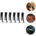 FRCOLOR 6 Pieces Hairdressing Salon Clip Makeup Hairdressing Hair Clips Hairdressing Clip Flat Hair Clips Hair Styling Hair Pins Bill Clips Hair Cutting Clips Main Accessories Hairdressing Clip Shape 14.20X3.00X2.30CM black - Buy Online on GoSupps.com