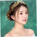 Headband Gold Leaf Headband Metal Leaves Bride Wedding Headpiece Head Wear Accessories For Women - Buy Online on GoSupps.com