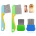 AAED 4 pieces of lice comb flea comb for cats cat dog flea comb tick ridge for dogs lice kamms flea comb plastic lice comb lice combs for care