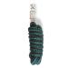 Leadership knit with panic hooks for horse - binding trick in different stylish designs leading leash binding pony donkey goat (green/black)