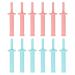 12pcs Gas Colic Reliever Disposable Relieve Bloating Infant Gas Ventilation Rod for Newborns Green Pink
