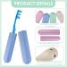 Sanfu Toothbrush Etui - 4 Travel Toothbrush Cases with Ventilation for Hygiene | Ideal for Business & Leisure Trips - Blue Pink Rice Green - Buy Online on GoSupps.com