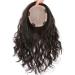 Yanamy Curly Human Hair Toppers - 5.5x5.5 Silk Base Crown Hairpiece for Thinning Hair - 16 Dark Brown - Buy Online on GoSupps.com