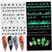Halloween Nail Art Stickers Glow in The Dark Nail Decals 3D Self-Adhesive Fluorescent Nail Stickers Skull Spider Witch Ghost Pumpkin Bat Snake Nail Design for Women and Girls DIY Acrylic Nail - Buy Online on GoSupps.com