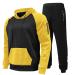 Hanxiulin training suit for men jogging suit men jogging suit sweatshirt pants men joggingsuit made of cotton sports pants and training jacket yellow 3xl