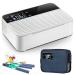 Insulin Cooler Refrigerated Case Mini Drug Constant Temperature Refrigerato Medicine for Keeping Diabetes Constant Temperature Freezer Drug Reefer 0-18 2xBattery
