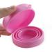 Buy Foldable Silicone Menstrual Cup - Portable & Hygienic Eco-Friendly Cleaning Cup (Pink) for International Shipping - Buy Online on GoSupps.com