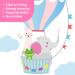 BASHOM BS-104 Animals in Hot Air Balloons Wall Stickers - Elephant Giraffe Monkey Decals for Nursery & Playroom - Buy Online on GoSupps.com