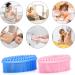 Maxin Silicone Body Scrubber - 2-Piece Shower & Tub Brush Set for Face & Body Perfect for Skin Peeling & Foaming Bathing - Pink & Blue - Buy Online on GoSupps.com