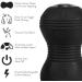 Professional Vibrating Peanut Massage Ball - Deep Tissue Trigger Point Therapy - Cordless Handheld Massager - 4 Intensity Levels - Black - Buy Online on GoSupps.com