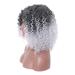 Buy Afro Curly Wig for Women - White & Black Long Synthetic Hair for Cosplay & Anime | 80s Wavy Brazilian Style - Buy Online on GoSupps.com
