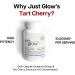 Just Glow Tart Cherry 10 000mg 120 Capsules - 10:1 Tart Cherry Extract 1 000mg Per Serving - Made in Canada (2 Months) - Buy Online on GoSupps.com
