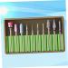 Housoutil Faux Nails 1 Set Manicure Tools Remover Nail Drill Polisher Ceramics Artificial Nails 5x1cm Green - Buy Online on GoSupps.com