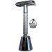 Shop Mans Beard: Premium Stainless Steel Butterfly Razor with Stand - Perfect for a Precision Shave! - Buy Online on GoSupps.com