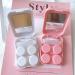 Xming Beauty Contact Lenses - Stylish Two-Part Memory Cases for Girls - Portable & Colorful (B) - Buy Online on GoSupps.com
