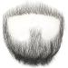 Remeehi Hand-Made Goatee Men's Beard Costume - Black Human Hair Mustache Pretend ZGRong - Buy Online on GoSupps.com