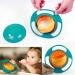 AimdonR Baby Bowl - 360 Rotating Leak-Proof Feeding Bowl with Lid | Anti-Spill Design for Stress-Free Mealtime - Buy Online on GoSupps.com
