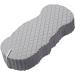 Exfoliating Bath Sponge - Soft Reusable Shower Brush for Dead Skin Removal - Gray Adult Bath Accessory - Buy Online on GoSupps.com