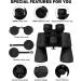 GOANDO 20x50 Binoculars for Adults and Kids High Power Compact Binoculars Large Waterproof Binoculars with Low Light Night Vision for Hunting Bird Watching Travel Sightseeing Outdoor Sports  Black - Buy Online on GoSupps.com