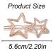 2pcs Rhinestone Star Hair Clips - Stylish Metal Hollow Geometric Hair Accessories for Girls and Women - Buy Online on GoSupps.com