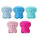 Vtrem 5 Pack Facial Cleansing Brush Silicone Handheld Face Brush Massager Cute Small Octopus Shape Face Scrubber for Deep Exfoliating Massage Cleansing Soft Brush