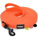 Reavet drag line for dogs 10 meters neon orange i robust & waterproof dog leash long i practice leash with padded handle training leash running line for large & small dogs 10 meters neon orange