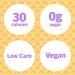 ENLIGHTENED Sugar-Free Ice Cream Cones | Vegan, Low Calorie (30), Low Carb (Net 3g) - 12 Pack - Buy Online on GoSupps.com