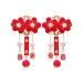 KALLORY Baby Hair Accessories Tassel Hair Clip Kimono Flower Hair Clip Hanfu Hair Accessories Chinese Ancient Style Tassel Hairpin Girl Hair Clip (1 Pair) Baby Hair Clips